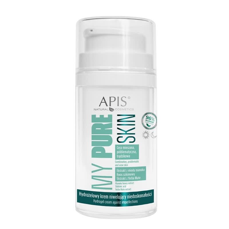 Apis My Pure Skin Hydrogel Hydrożelowy Krem Niwelujący Niedoskonałości - The Straight From Nature