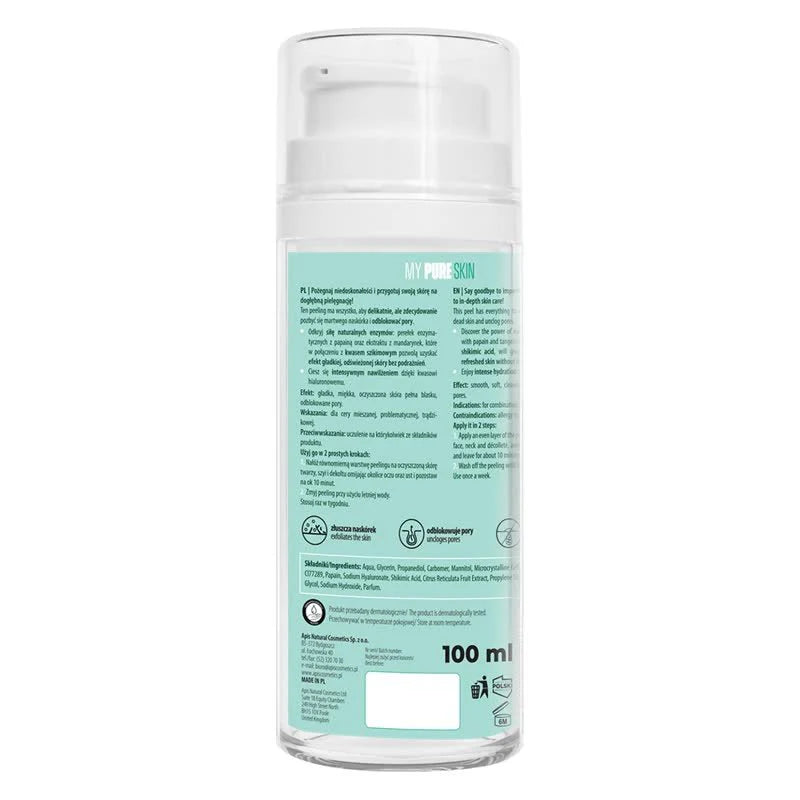 Apis My Pure Skin - Hydrożelowy Peeling z Kwasem Szikimowym - 100ml