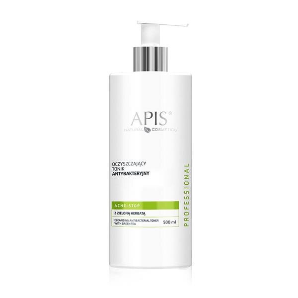 Apis Professional Acne Stop Oczyszczający Tonik Antybakteryjny z Zieloną Herbatą dla Cery Trądzikowej Tłustej i Mieszanej - The Straight From Nature