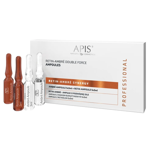 Apis Professional RETIN-AMBRE SYNERGY Ampułki o Podwójnej Sile / 10 szt x 3 ml 
