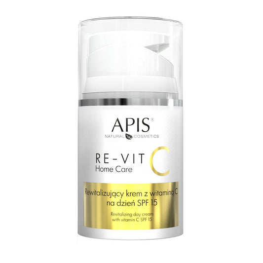 Apis Re- Vit C Rewitalizujący Krem do Twarzy Szyi i Dekoltu z Witaminą C - The Straight From Nature