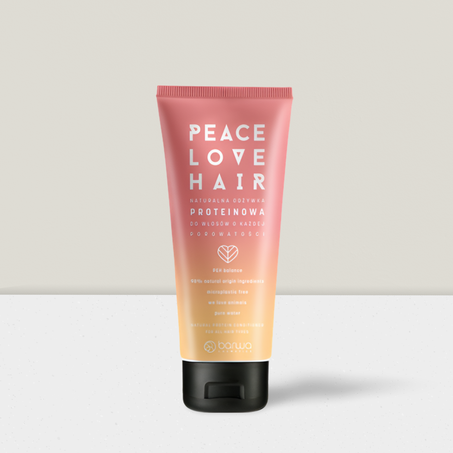 Barwa Peace Love Hair - Naturalna Odżywka Proteinowa dla Włosów o Każdej Porowatości 180ml