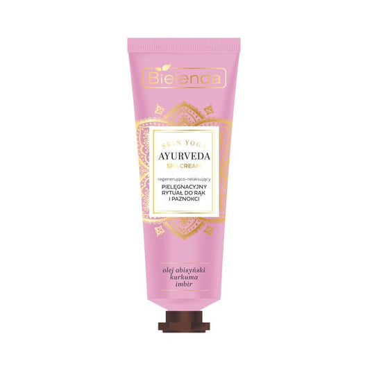 Bielenda Ayurveda Skin Yoga SPA Cream - Regenerująco - Relaksujący Rytuał Pelęgnacyjny do Rąk i Paznokci - 50ml