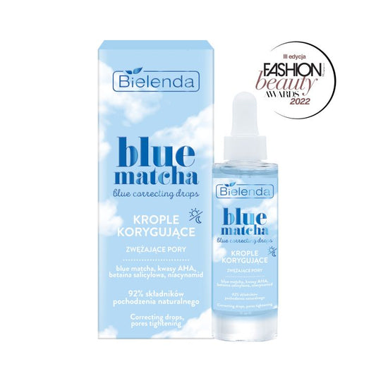 Bielenda Blue Correcting Drops - Krople Korygujące Zwężające Pory - 30ml