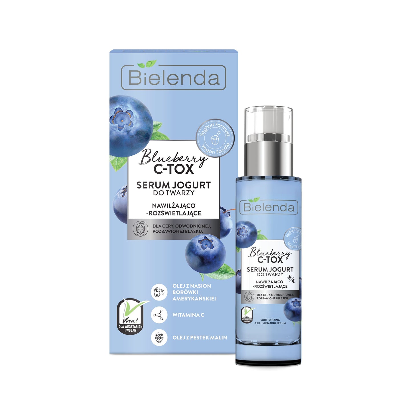 Bielenda Blueberry C Tox - Serum Jogurt Nawilżająco Rozświetlające - 30g