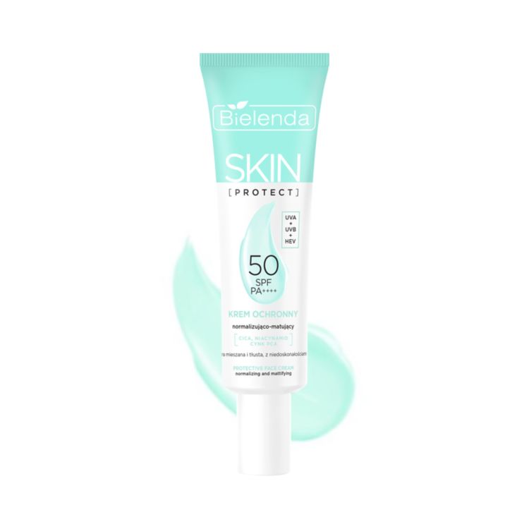 Bielenda Skin Protect SPF 50 – krem ochronny do twarzy dla cery tłustej i mieszanej
