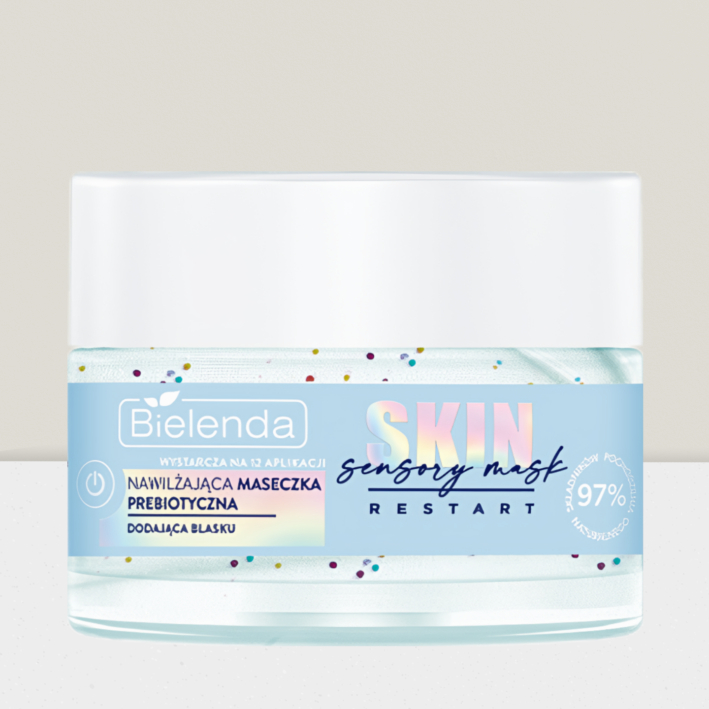 Bielenda Skin Restart Sensory Mask - Nawilżająca Maseczka Prebiotyczna Dodająca Blasku - 50ml