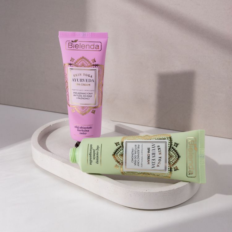 Bielenda Ayurveda Skin Yoga SPA Cream - Regenerująco - Relaksujący Rytuał Pelęgnacyjny do Rąk i Paznokci - 50ml