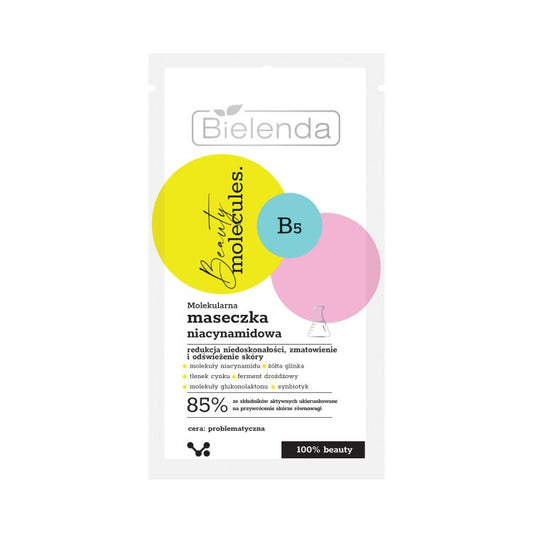 Bielenda Beauty Molecules Molekularna Niacynamidowa Maseczka 