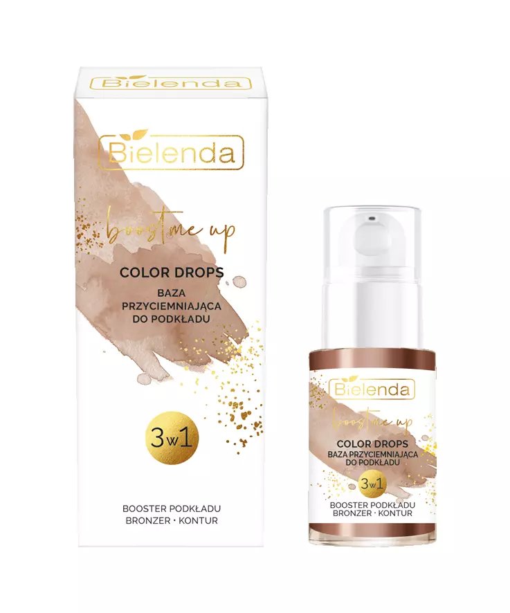 Bielenda Boost Me Up Color Drops Baza Przyciemniająca 3w1 