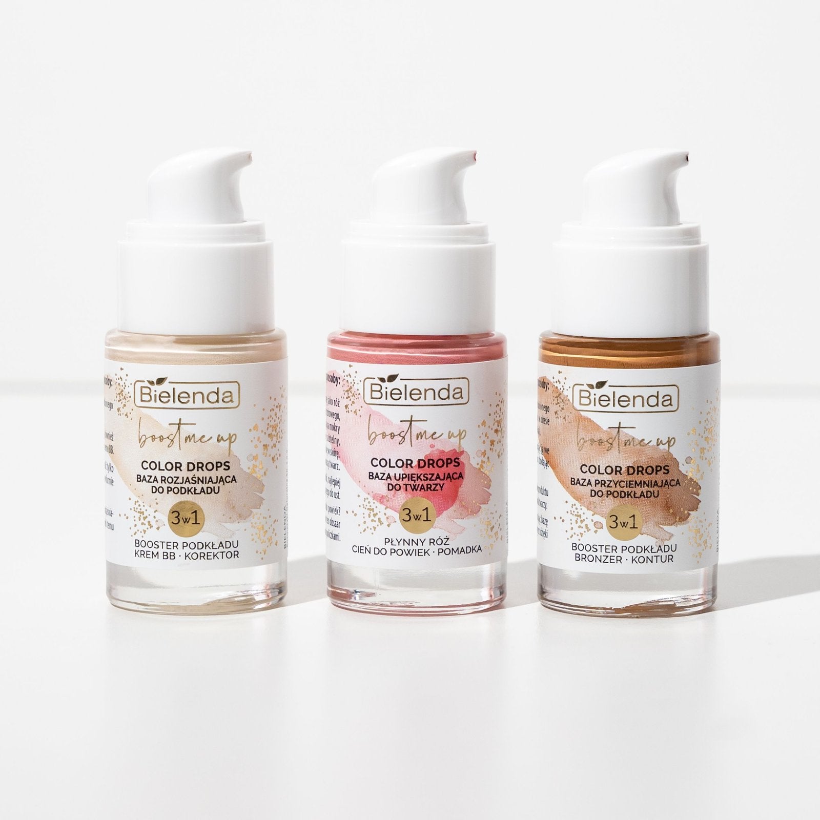 Bielenda Boost Me Up Color Drops Baza Przyciemniająca 3w1 -