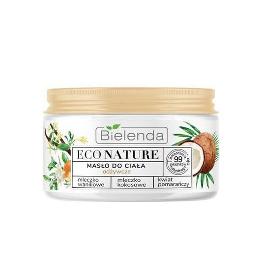 Bielenda Eco Nature Odżywcze Masło do Ciała Mleczko Kokosowe i Waniliowe 