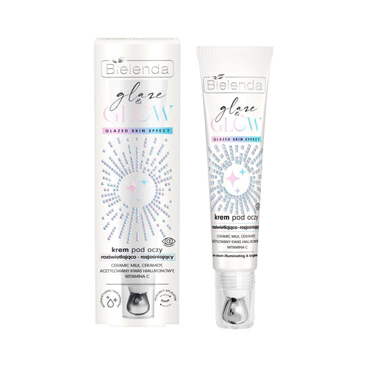 Bielenda Glaze & Glow Rozświetlająco Rozjaśniajacy Krem pod Oczy Glazed Skin Effect 