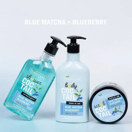 Bielenda Shower Coctail Energetyzujący Żel pod Prysznic Blue Matcha & Blueberry 