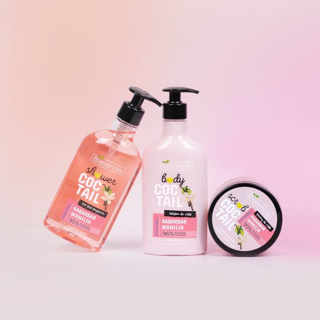 Bielenda Shower Coctail Żel pod Prysznic Relaksujący Rabarbar & Wanilia 