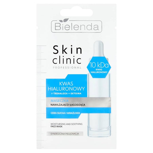 Bielenda Skin Clinic Professional Kwas Hialuronowy Maseczka Nawilżająco Łagodząca