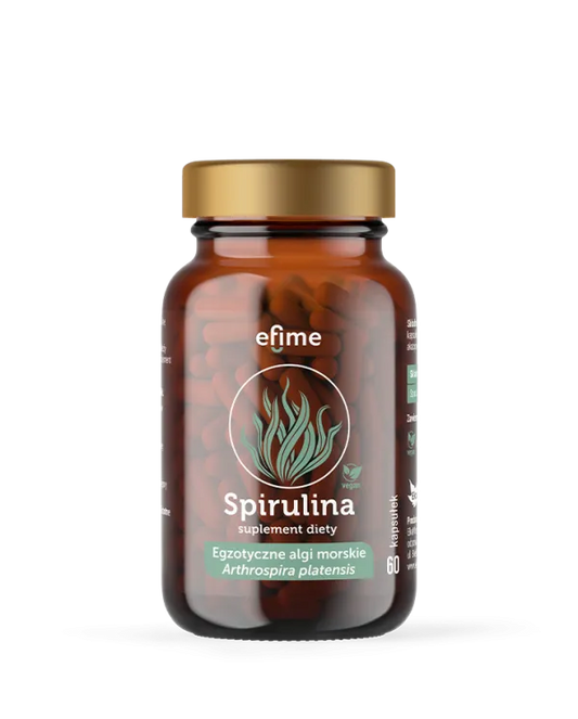 EkaMedica Efime - Spirulina - Egzotyczne Algi Morskie - 60 Kapsułek