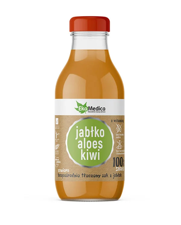 EkaMedica - Sok Jabłko, Aloes, Kiwi - 100% - 300ml