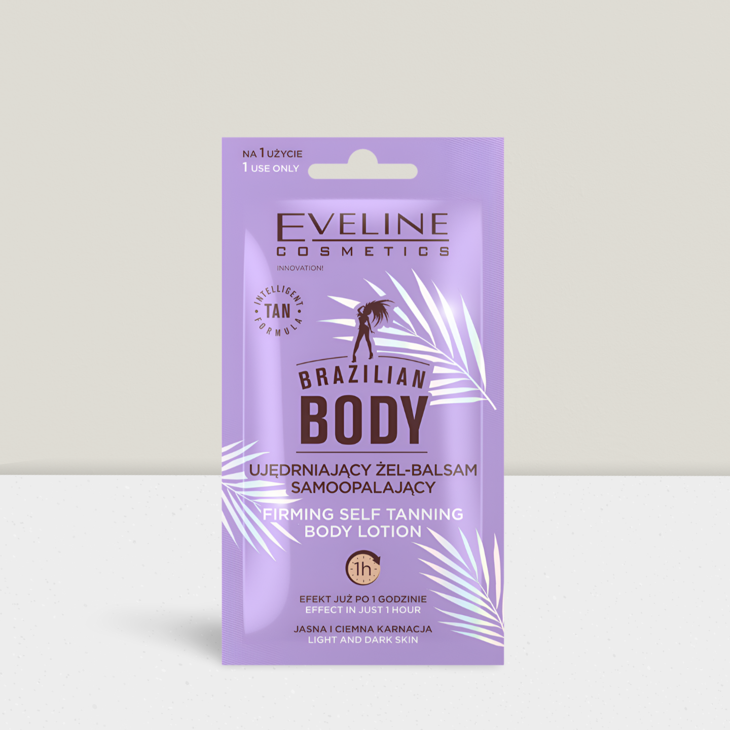 Eveline Brazilian Body - Ujędrniający Żel-Balsam Samoopalający - 12ml