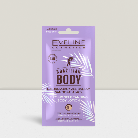 Eveline Brazilian Body - Ujędrniający Żel-Balsam Samoopalający - 12ml