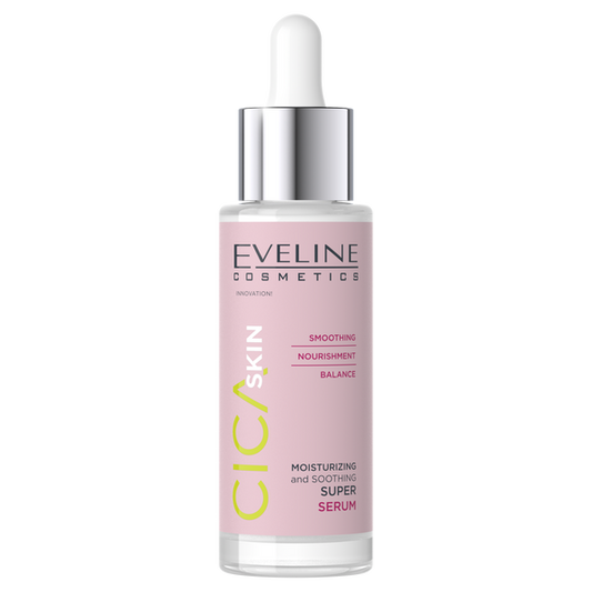 Eveline Cica Skin Super Serum Nawilżająco - Kojące dla każdego Rodzaju Skóry 30ml