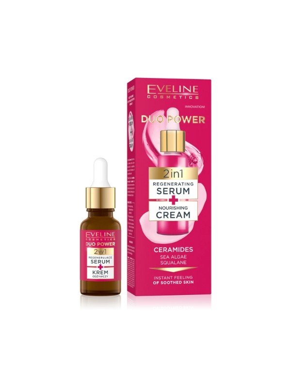 Eveline Duo Power - Regenerujące Serum i Krem Odżywczy 2w1 - 18ml