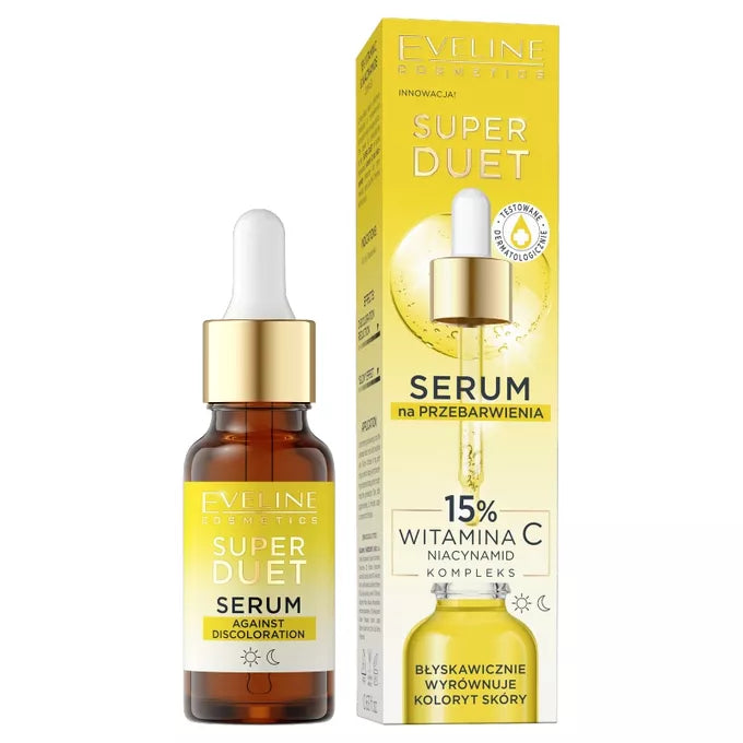 Eveline Super Duet Serum na Przebarwienia z 15% Witamina C - 18ml