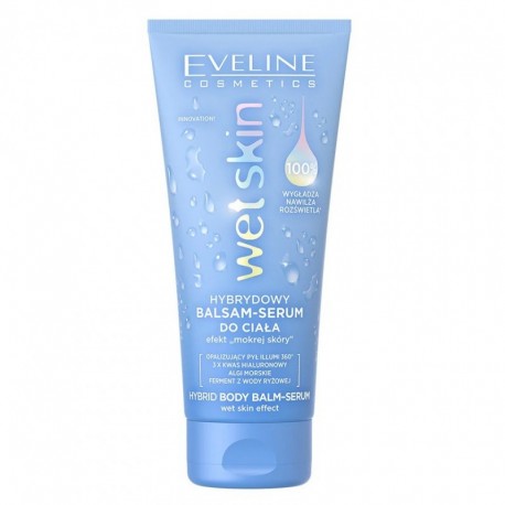 Eveline Wet Skin Hybrydowy Balsam-Serum – nawilżający i rozświetlający balsam do ciała z efektem mokrej skóry