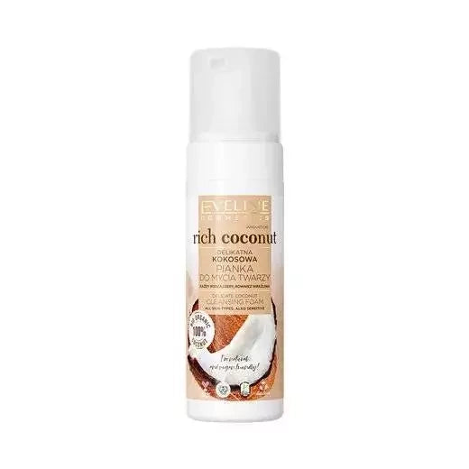 Eveline Rich Coconut – Delikatna Kokosowa Pianka Myjąca do Twarzy - 150ml