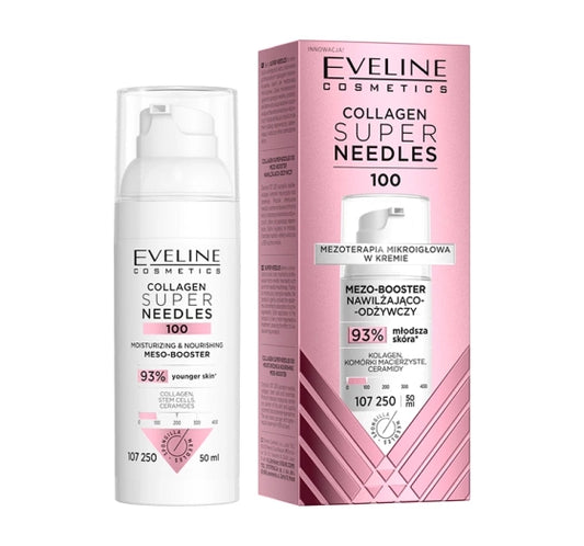 Eveline Super Needles Collagen 100 Nawilżająco-Odżywczy Mezo-Booster