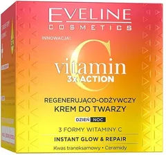 Eveline Vitamin C 3x Action - Regenerująco - Odżywczy Krem do Twarzy - 50ml