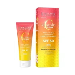 Eveline Witamina C 3x Action - Nawilżająco - Ochronny Krem do Twarzy SPF50 - 30ml