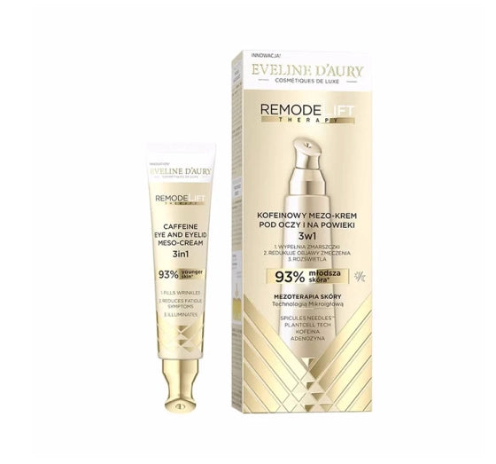 Eveline d'Aury Remodelift Therapy - Kofeinowy Mezo - Krem pod Oczy - 15ml