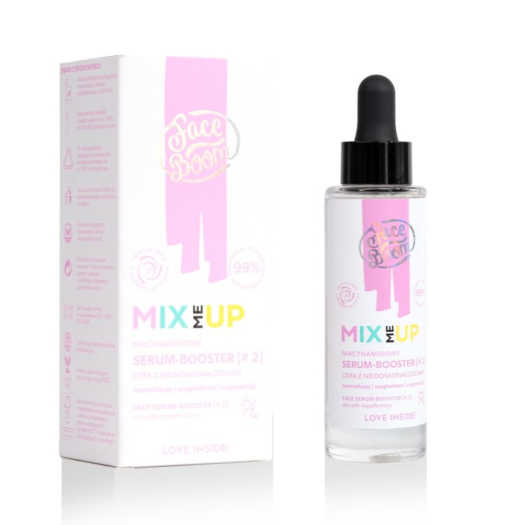 FaceBoom Mix Me Up - Niacynamidowe Serum - Booster 2 Skuteczny Mediator - 30ml