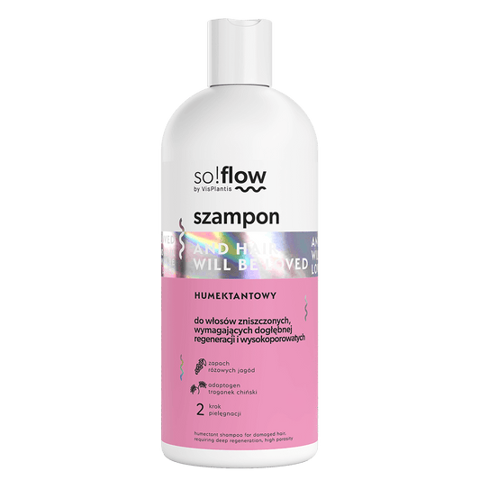 So!Flow - Humektantowy Szampon do Włosów Zniszczonych Wymagających Dogłębnej Regeneracji - 300ml