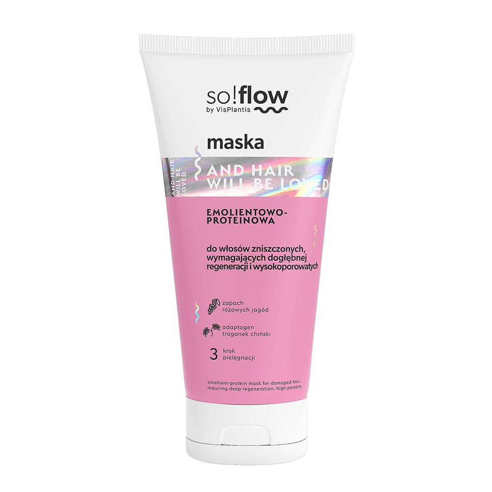 So!Flow - Maska Emolientowo-Proteinowa do Wosów Zniszczonych - 200ml