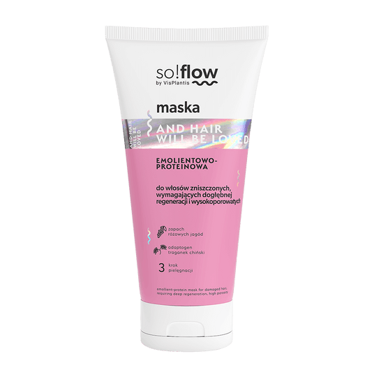 So!Flow - Maska Emolientowo-Proteinowa do Wosów Zniszczonych - 200ml