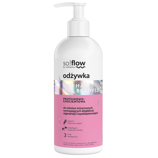 So!Flow - Odżywka Proteinowo-Emolientowa do Włosów Zniszczonych - 300ml