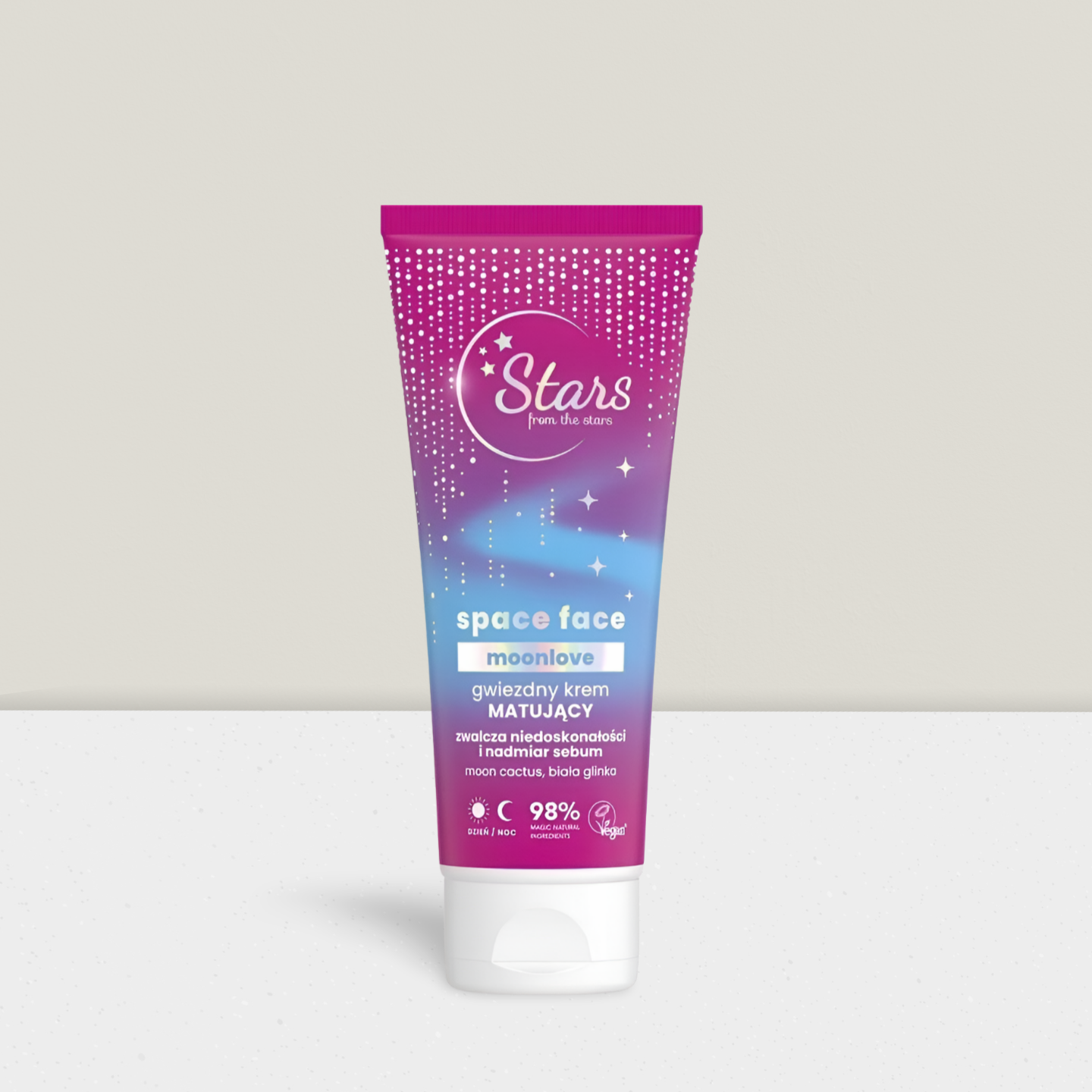 Stars from the Stars - Space Face Moonlove - Gwiezdny Krem Matujący dla Skóry Tłustej I Mieszanej - 50ml