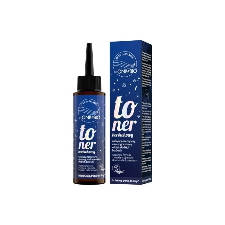OnlyBio Hair in Balance Toner Borówkowy do włosów brązoawych
