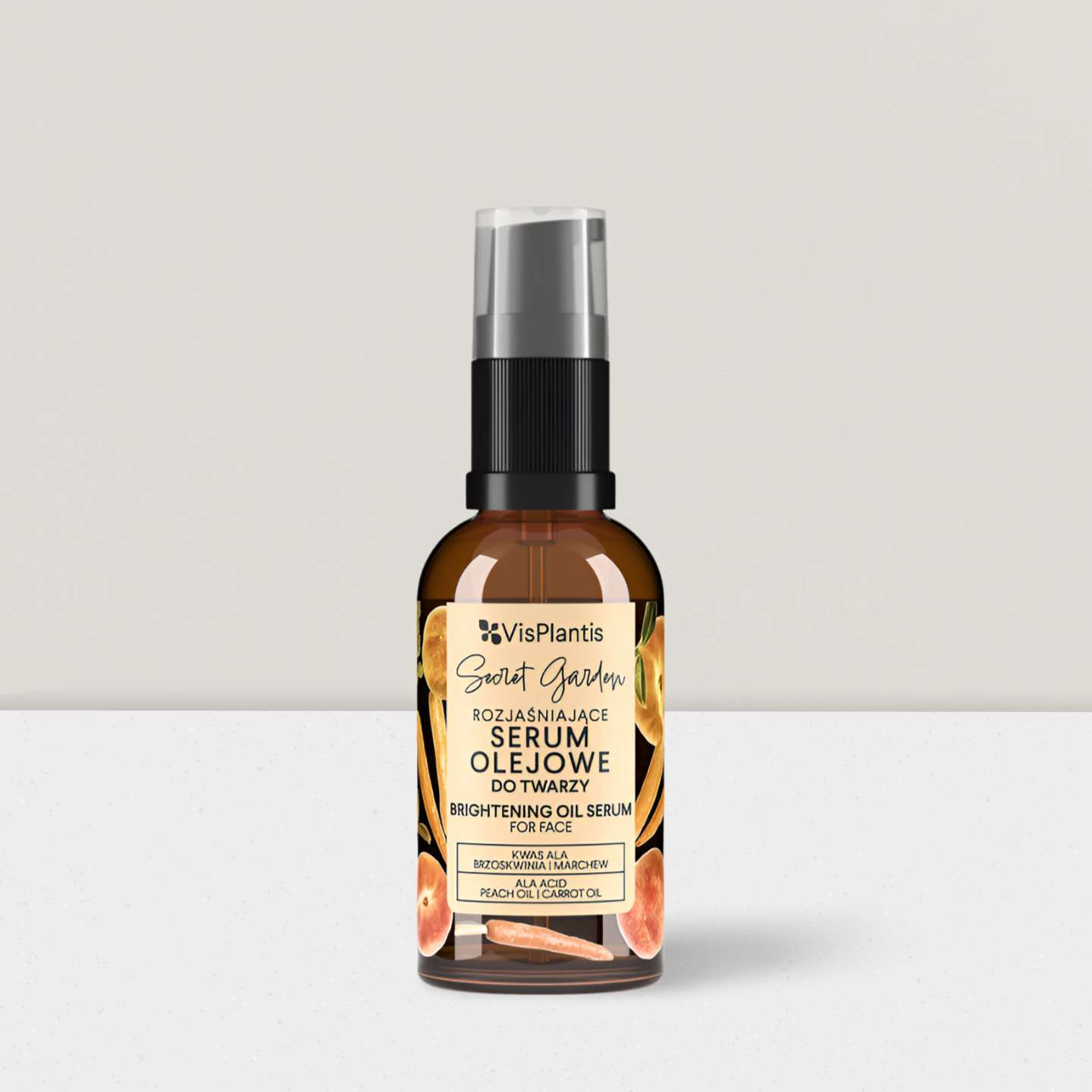 Vis Plantis Secret Garden - Rozjaśniające Serum Olejowe do Twarzy - 30ml