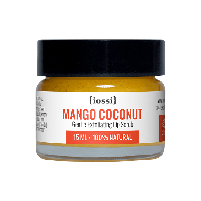 Iossi - Mango i Kokos. Delikatny cukrowy peeling do ust - 15ml