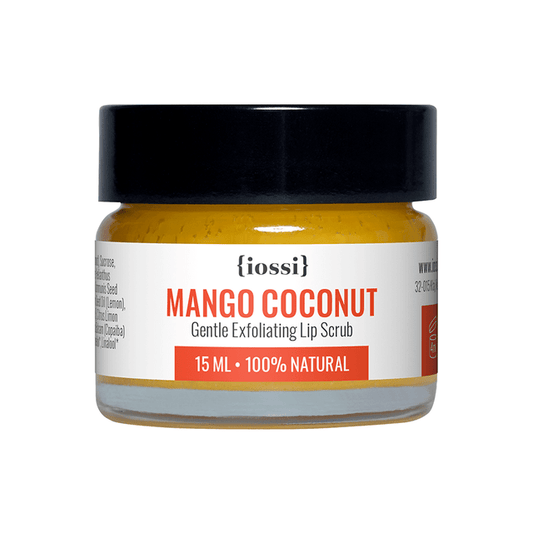 Iossi - Mango i Kokos. Delikatny cukrowy peeling do ust - 15ml
