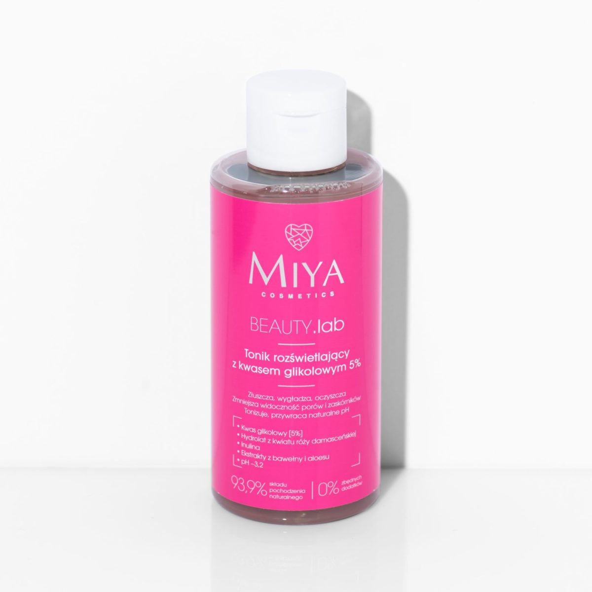 MIYA Cosmetics - Tonik Rozświetlający z Kwasem Glikolowym 5%